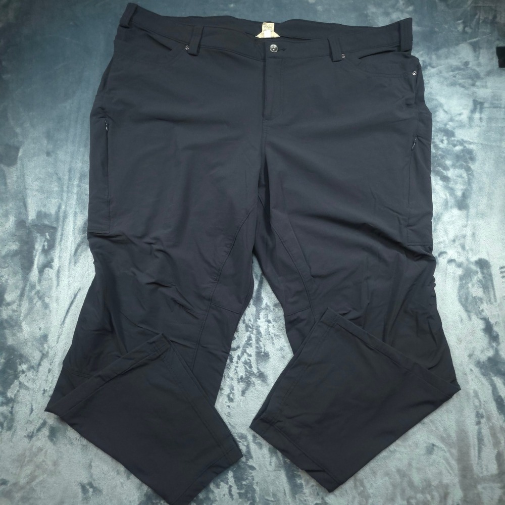 Duluth Trading Co Dry on the Fly Black Cargo Pants Womens 26W x 31 Active Hiking